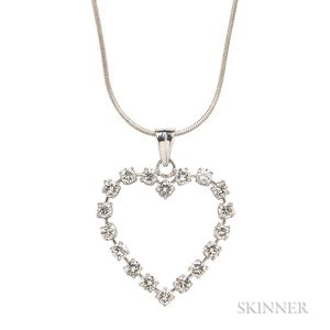 Platinum and Diamond Pendant, Tiffany & Co.