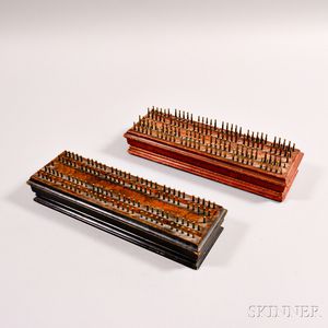 Two "Pull Up" Cribbage Boards