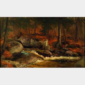 Benjamin Champney (American, 1817-1907) Autumn Brook
