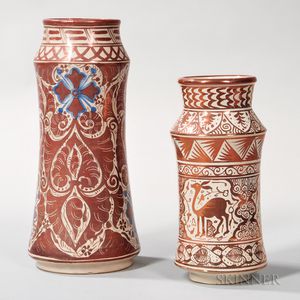 Two Hispano Moresque-type Vases