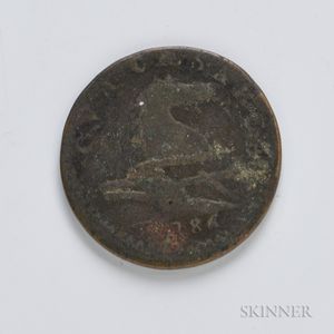 1786 New Jersey Copper, Maris 16-L, W-4840