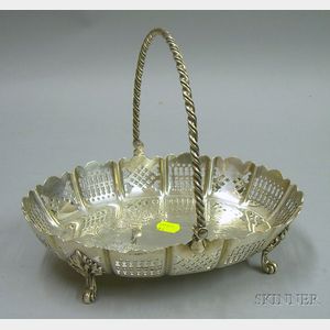 Reticulated Silver Plated Fruit Basket
