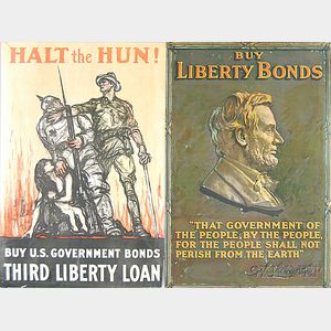 Two Liberty Bonds and Third Liberty Loan U.S. WWI Lithograph Posters
