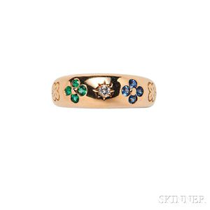 18kt Gold Gem-set Ring, Van Cleef & Arpels