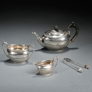 Three-piece Sterling Silver Tea Service