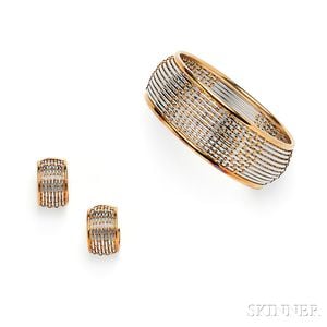 18kt Gold and Stainless Steel Suite, Cartier