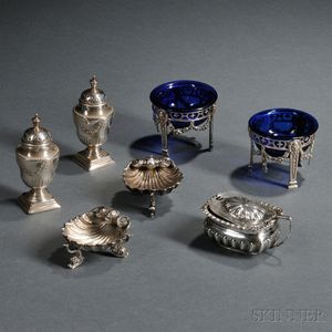 Seven Pieces of Victorian Sterling Silver Hollowware