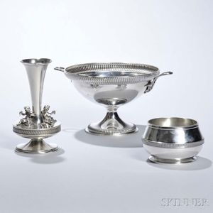 Three Pieces of Gorham Silver Tableware