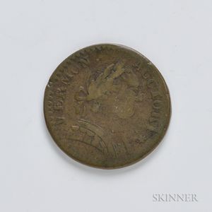 1788 Vermont Copper, RR-27, Bressett 18-W, W-2205