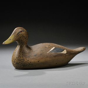 Painted Blue Wing Teal Hen Decoy