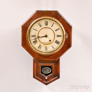 Small Seth Thomas Drop Octagon Wall Clock