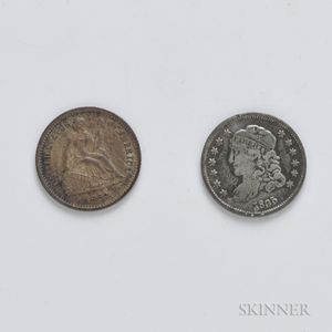 1835 and 1862 Half Dimes