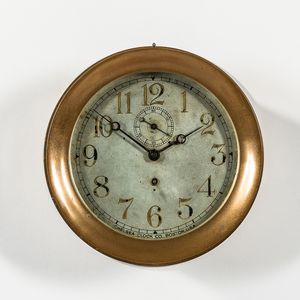 Chelsea 8-inch Brass Marine Clock