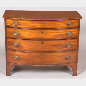 Federal Mahogany Inlaid Swell-front Chest of Drawers