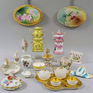 Approximately Twenty-three Continental Porcelain Items