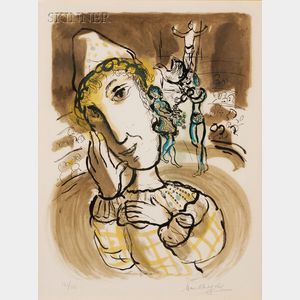 Marc Chagall (Russian/French, 1887-1985) Le Cirque au clown jaune