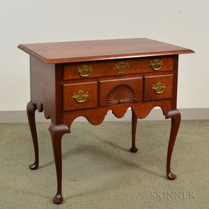 Eldred Wheeler Queen Anne-style Fan-carved Cherry Dressing Table