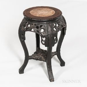Small Marble-top Four-legged Stand