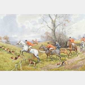 H. Murray (British, 19th/20th Century) Lot of Four Fox Hunting Views
