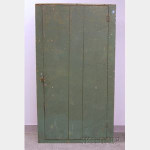 Green-painted Pine Jelly Cupboard