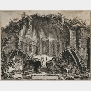 Giovanni Battista Piranesi (Italian, 1720-1778) Avanzi del Tempio del Dio Canopo nella Villa Adriana in Tivoli