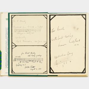 Aaron Copland (1900-1990) The New Music , Signed by Copland, Walter Piston (1894-1976) and Virgil Thomson (1896-1989).