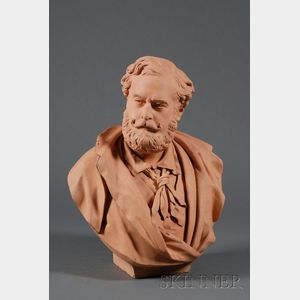 Large Terracotta Portrait Bust of Sir John Lumley