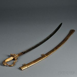 Eagle Pommel Sword and Scabbard
