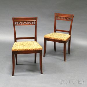 Pair of Neoclassical-style Mahogany Side Chairs