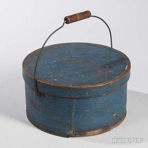 Blue-painted Bail-handle Pantry Box
