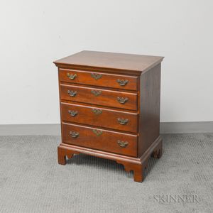 Diminutive Eldred Wheeler Queen Anne-style Cherry Chest of Drawers