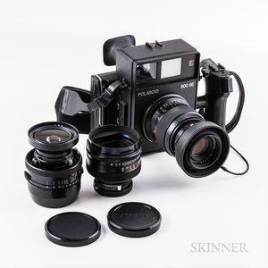 Polaroid 600 SE Camera and Three Mamiya Lenses
