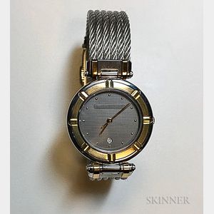 Stainless Steel and 18kt Gold Wristwatch, Charriol