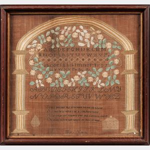 "Mary Young" Needlework Sampler