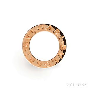 18kt Rose Gold and Mother-of-pearl Ring, Bulgari