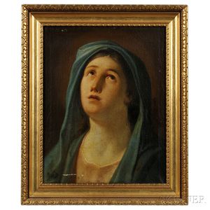 Spanish School, 18th Century Portrait of Penitent Mary Magdalene