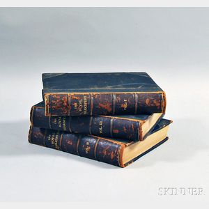 Three-volume Set of Leather-bound and Illustrated Cassell & Co. The Royal Shakspere . 