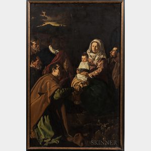 Continental School, 19th/20th Century Copy of Velázquez's The Adoration of the Magi