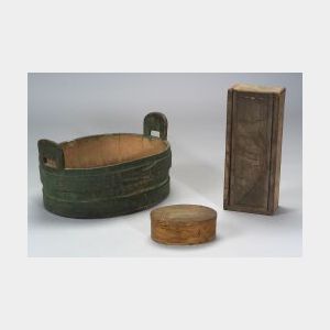 Three Early Wooden Household Items
