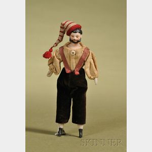 Dollhouse Doll Man with Molded Beard