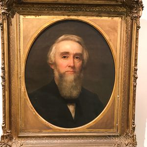 American School, 19th Century Portrait of a Bearded Man.