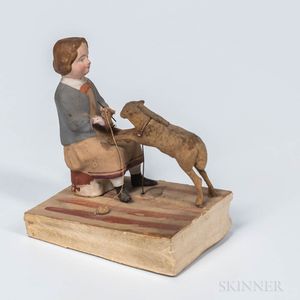 Woman and Dog Squeak Toy