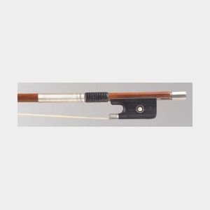 French Silver Mounted Violoncello Bow, August Husson