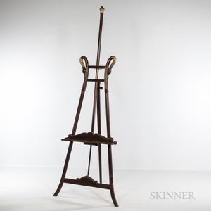 Empire-style Mahogany and Parcel-gilt Easel