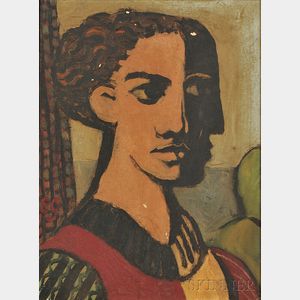 Continental School, 20th Century Cubist Portrait of a Woman