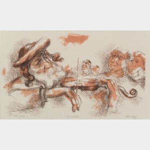 Chaim Gross (American, 1904-1991) The Fiddler