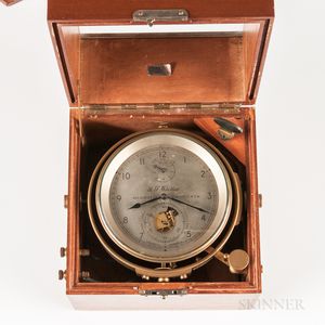 ,Thomas Mercer Eight-day Boxed Chronometer No. 621 and Certificate