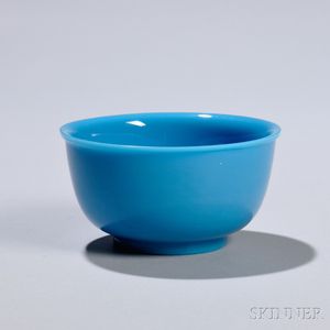 Pale Blue Peking Glass Bowl