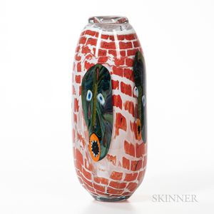 Steve Tobin (American, b. 1957) Art Glass Vase