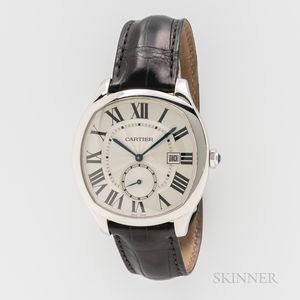 Drive De Cartier Stainless Steel Wristwatch Full Set